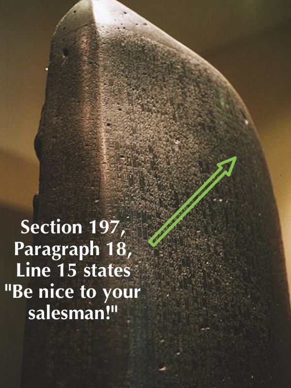 Code of Hammurabi Dealt With Selling,TedX Temecula,sales and marketing