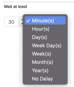 Keap Set Delay Timer Units of Time