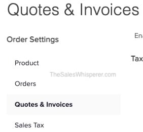 Keap Quotes Invoices Sidebar Wes Schaeffer