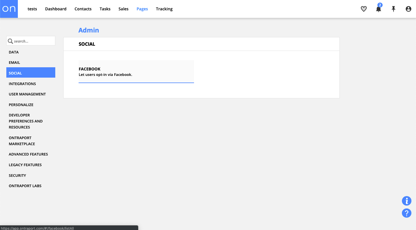 Ontraport-Facebook-Integration