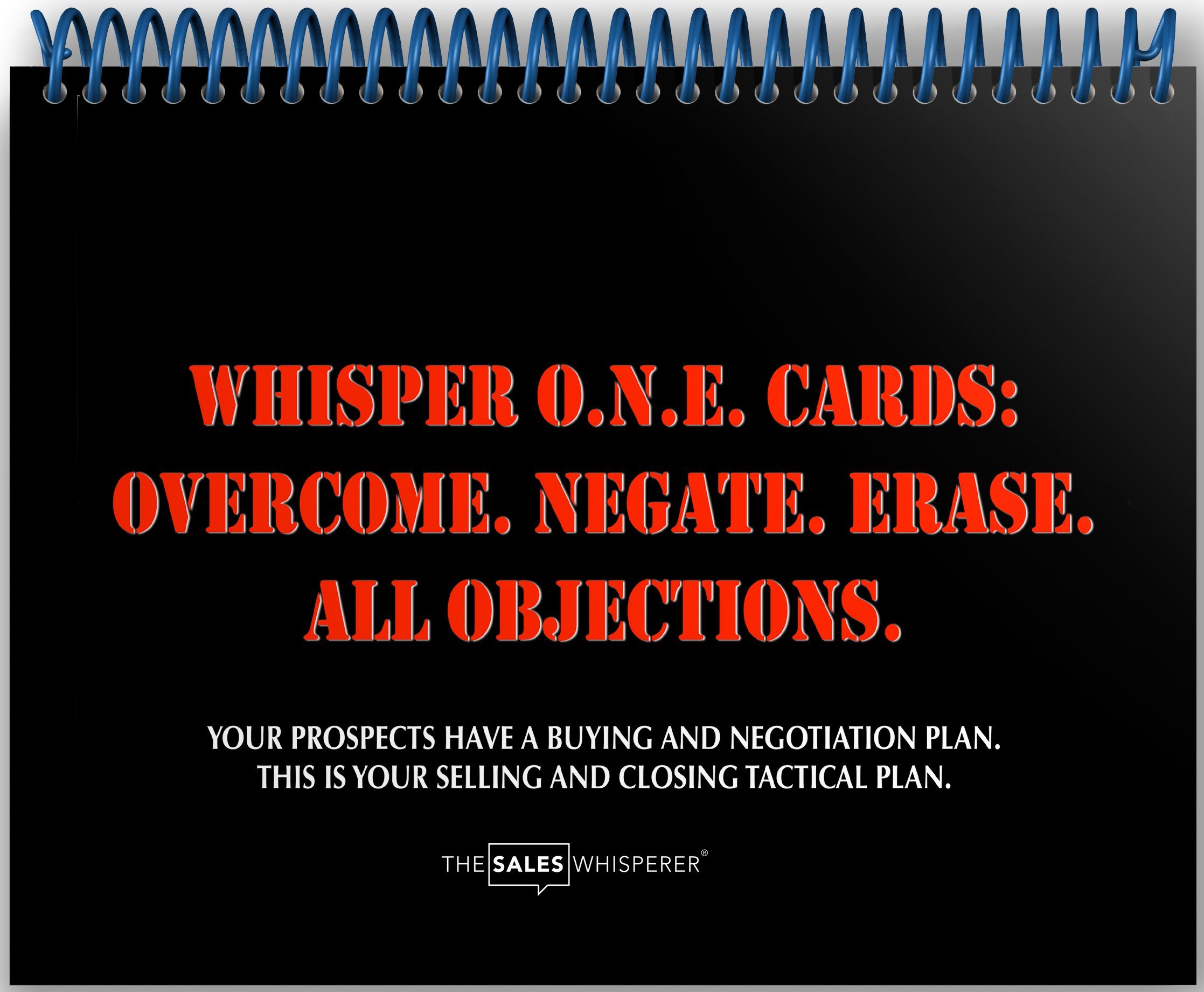 Overcome sales objections with the Whisper Flash Cards