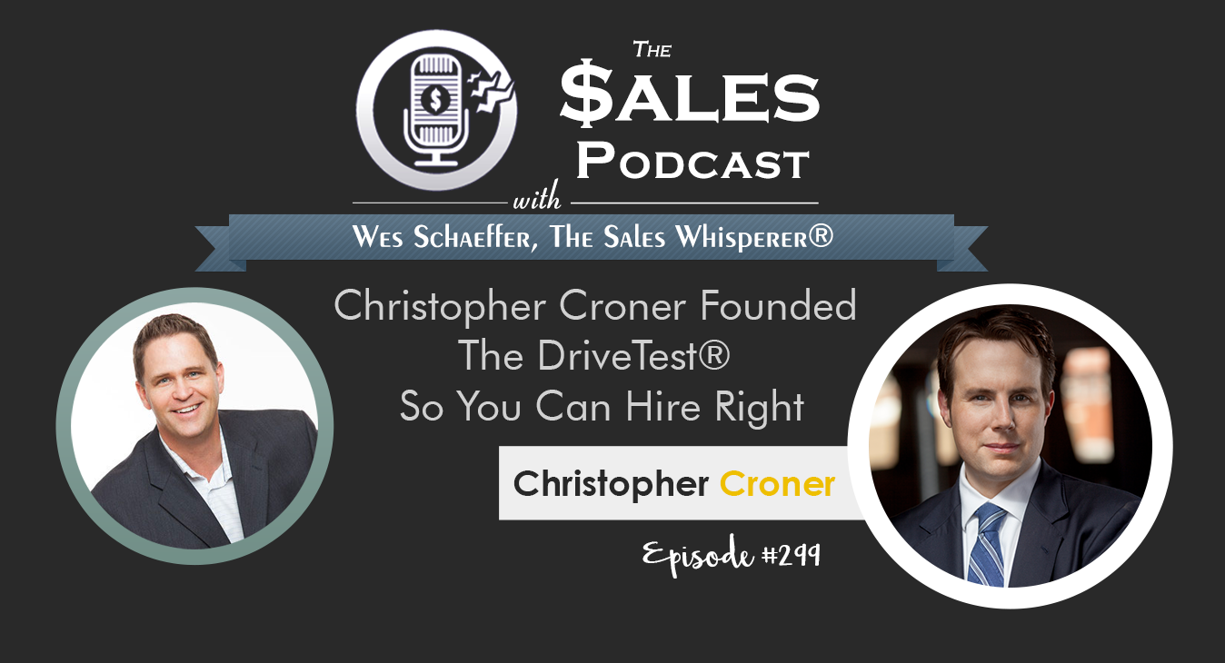 Christopher Croner discusses how to screen and hire the best salespeople.