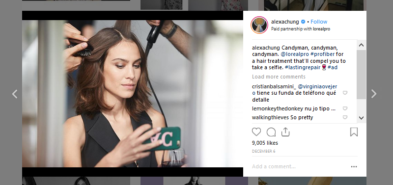 See how Alexa Chung uses her influence on Instagram to grow sales.