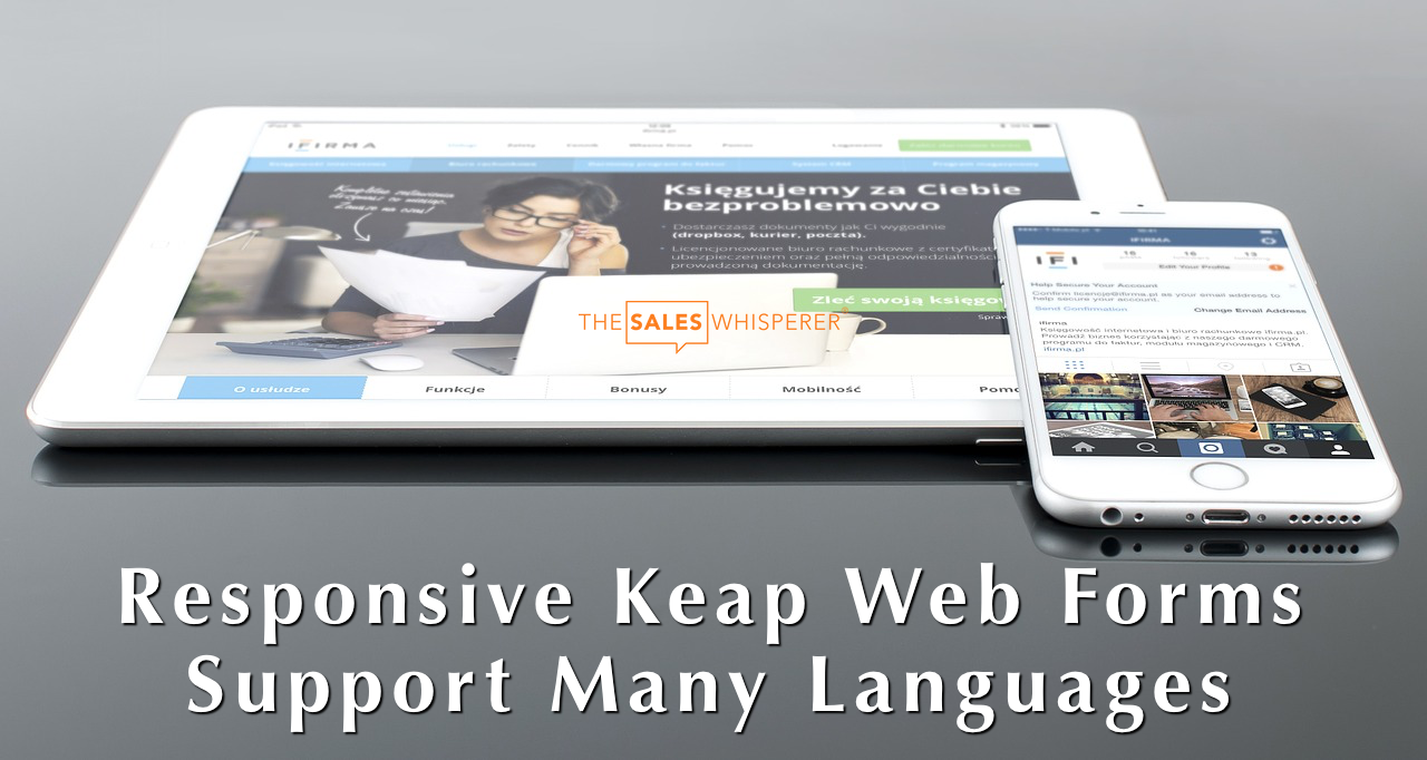 Keap responsive web forms help you capture more leads to grow your sales.